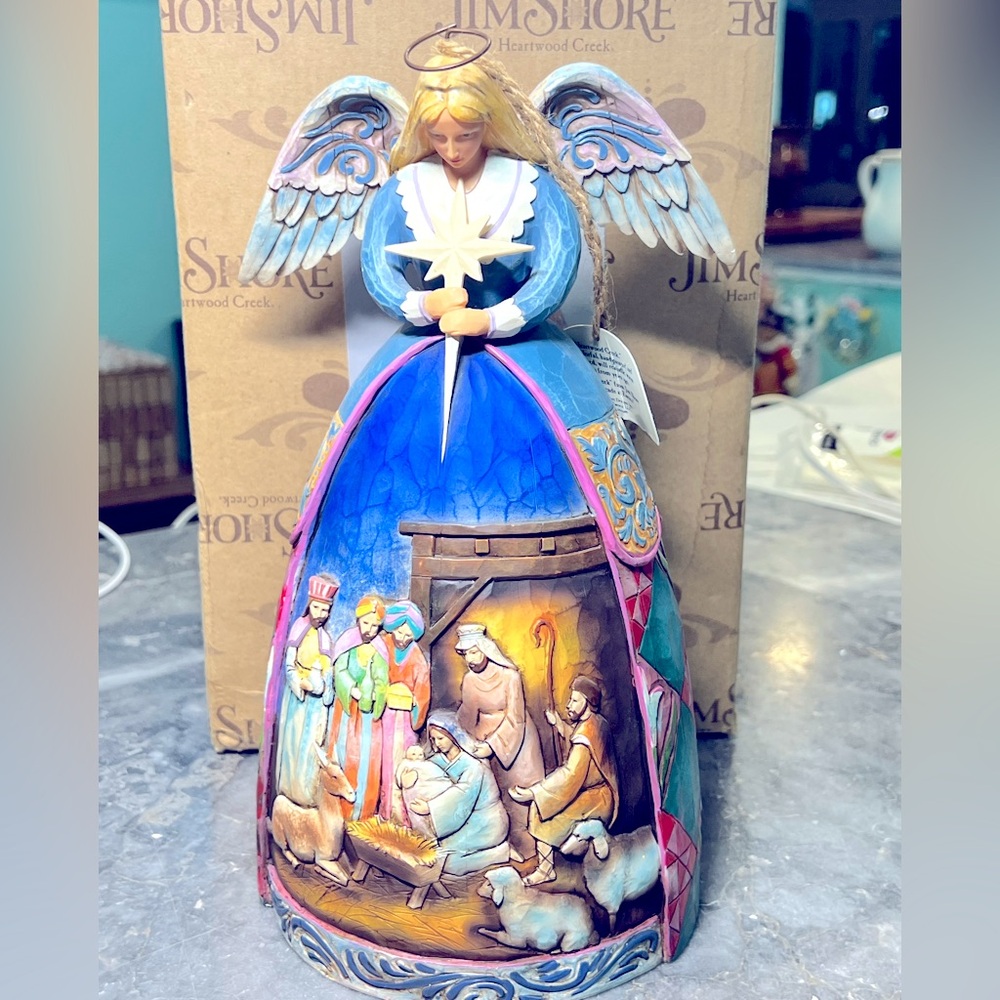 Jim Shore A Star Shall Guide Us 2005 Angel Nativity Gown